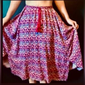 Hollister | Bohemian Style Handkerchief Hem  | Midi Skirt